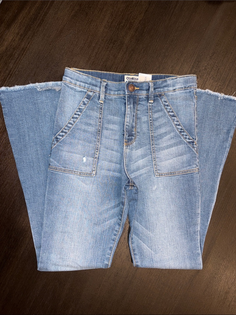 OshKosh B'gosh Light Blue Flare Wide-Leg Jeans